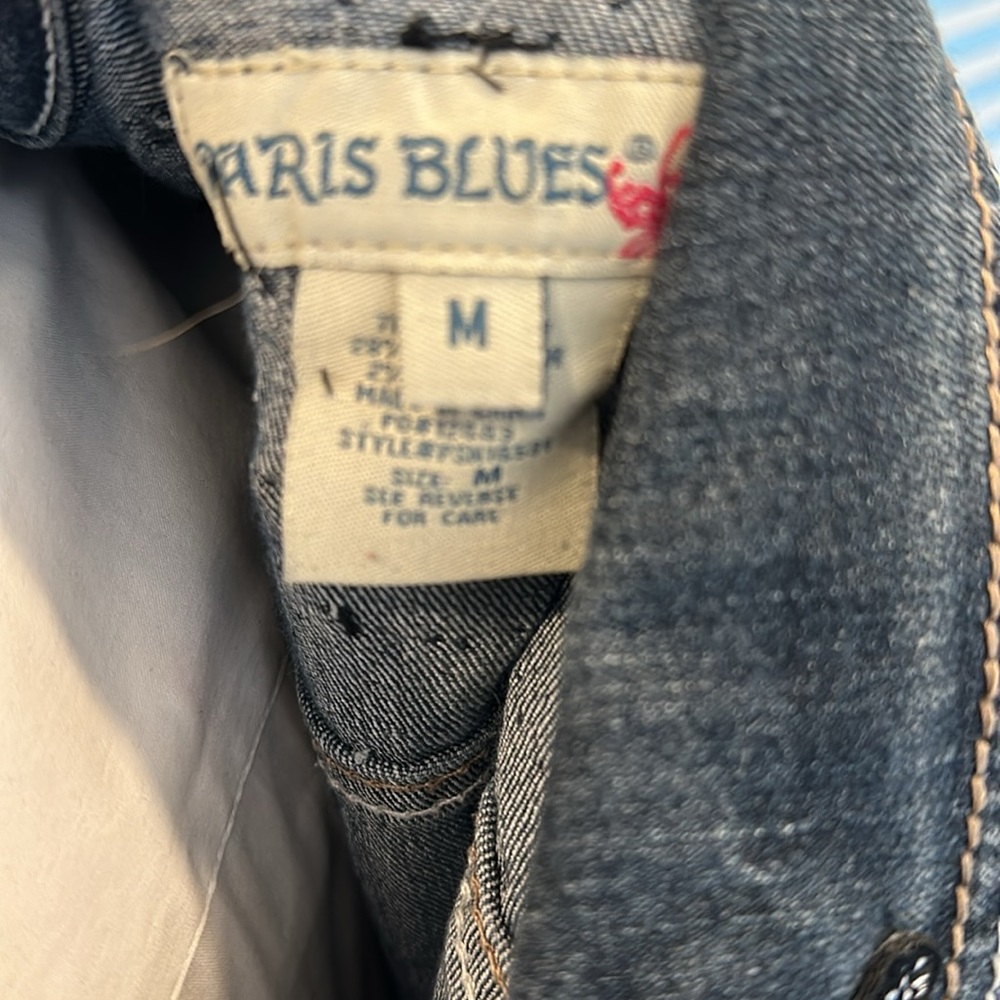 Butterfly Patch Denim Jacket Size Medium - image 4